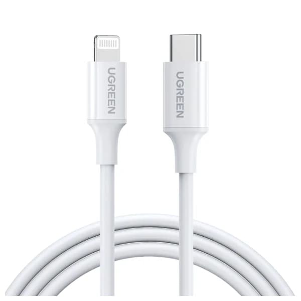 Ugreen USB-C to Lightning M/M Cable Rubber Shell 1m White US171 - 10493