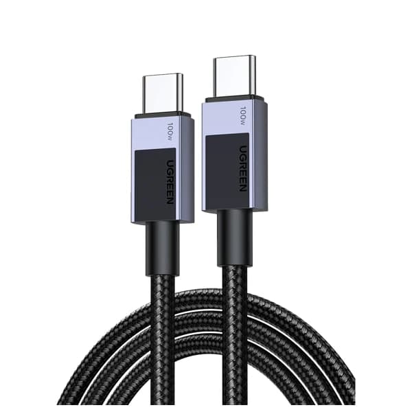 Ugreen USB-C to USB-C PD Fast Charging Silicone Braided Cable Black 100W  1m US557 - 15275