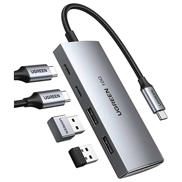 Ugreen USB-C to 2× USB 3.2+2×USB-C Adapter 10G CM480 - 30758