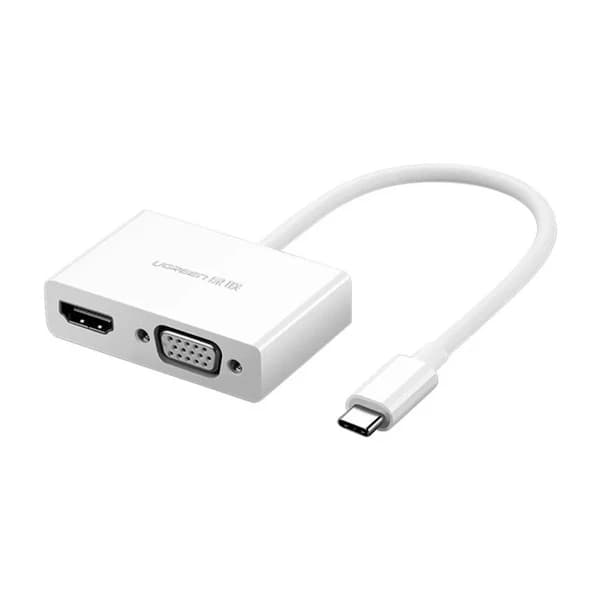 Ugreen MM123 USB Type C to HDMI + VGA  Converter White 30843