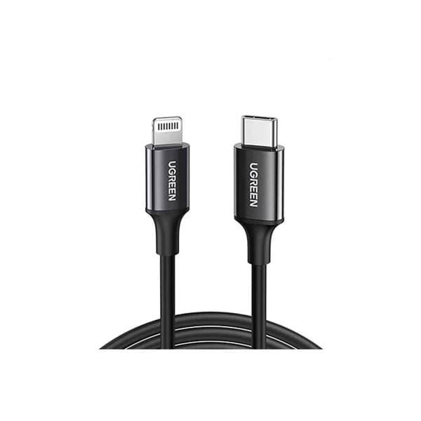 Ugreen USB-C to Lightning Cable M/M Nickel Plating ABS Shell 1m Black US171 - 10493