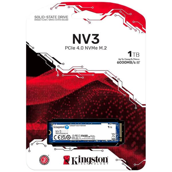 Kingston 1TB NV3 NVMe SSD SNV3S/1000G