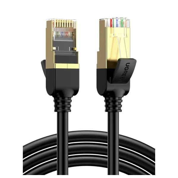Ugreen NW107 Cat 7 F/FTP Lan Cable 1m Black 11268