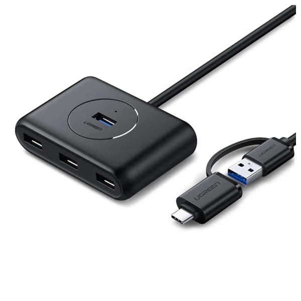 Ugreen USB 3.0 Hub with USB-C Port 1m Black CR113 - 40850